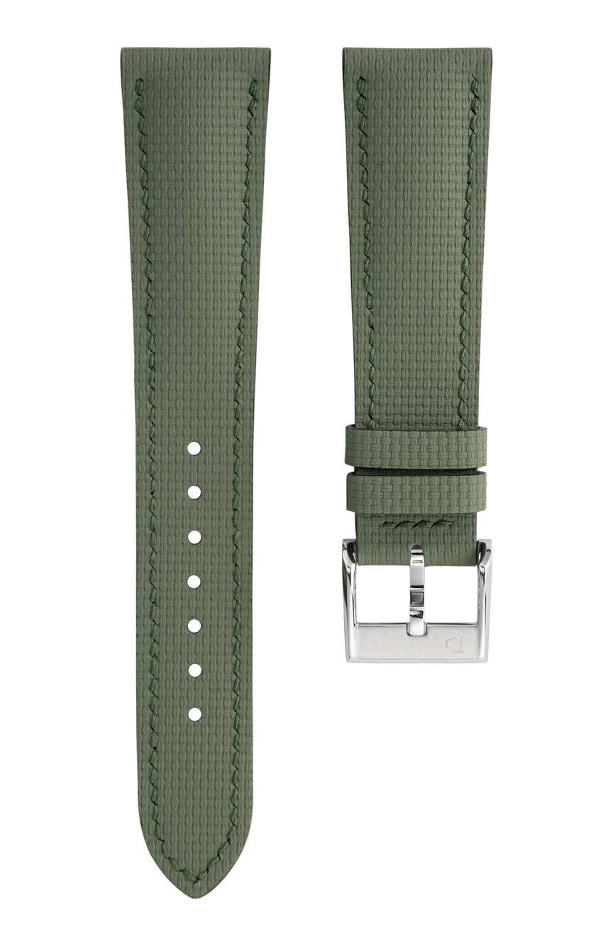 Delugs Leather - Olive Green Sailcloth Signature Strap