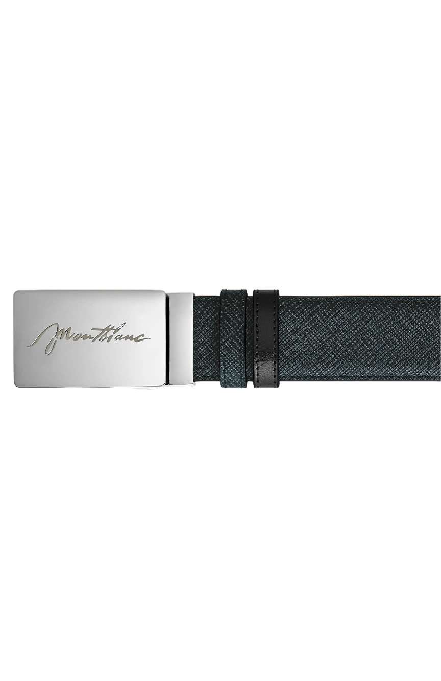 Montblanc 35 mm Reversible Belt in Sartorial Leather with Plate Buckle