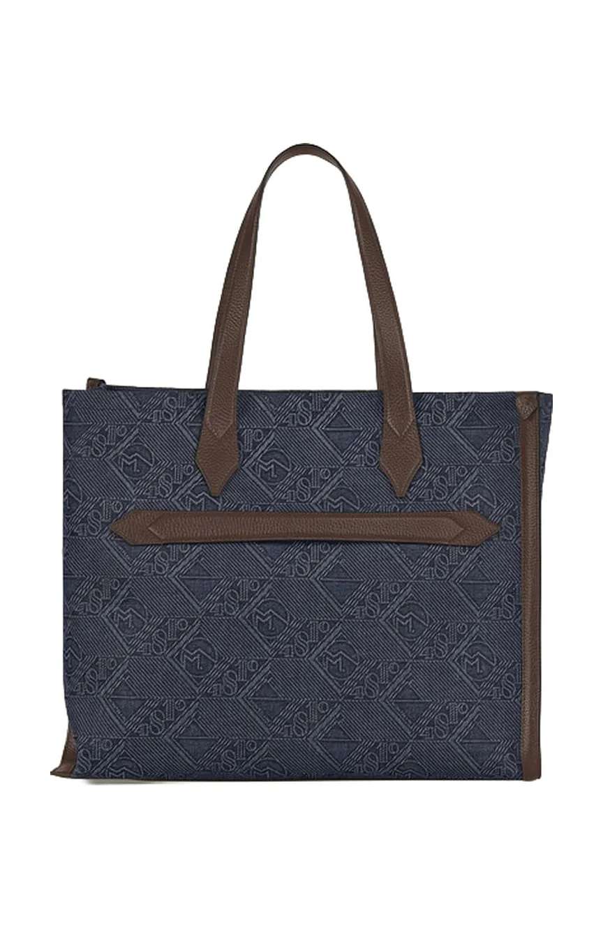 Montblanc Tote Bag In 4810 Denim