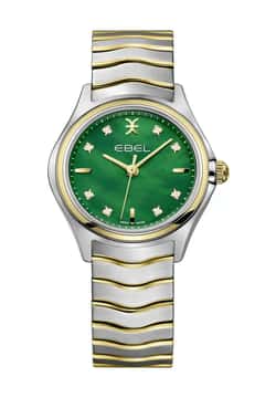 Ebel ساعة يد نسائية بسوار معدني بتقنية الكوارتز من الذهب الأصفر عيار 18 قيراط