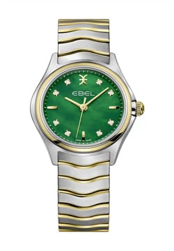 Ebel ساعة يد نسائية بسوار معدني بتقنية الكوارتز من الذهب الأصفر عيار 18 قيراط