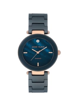 Anne Klein ساعة يد نسائية بسوار سيراميكي
